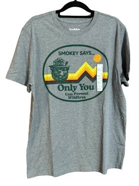 Goodfellow & Co Smokey The Bear Crewneck Tee NWT